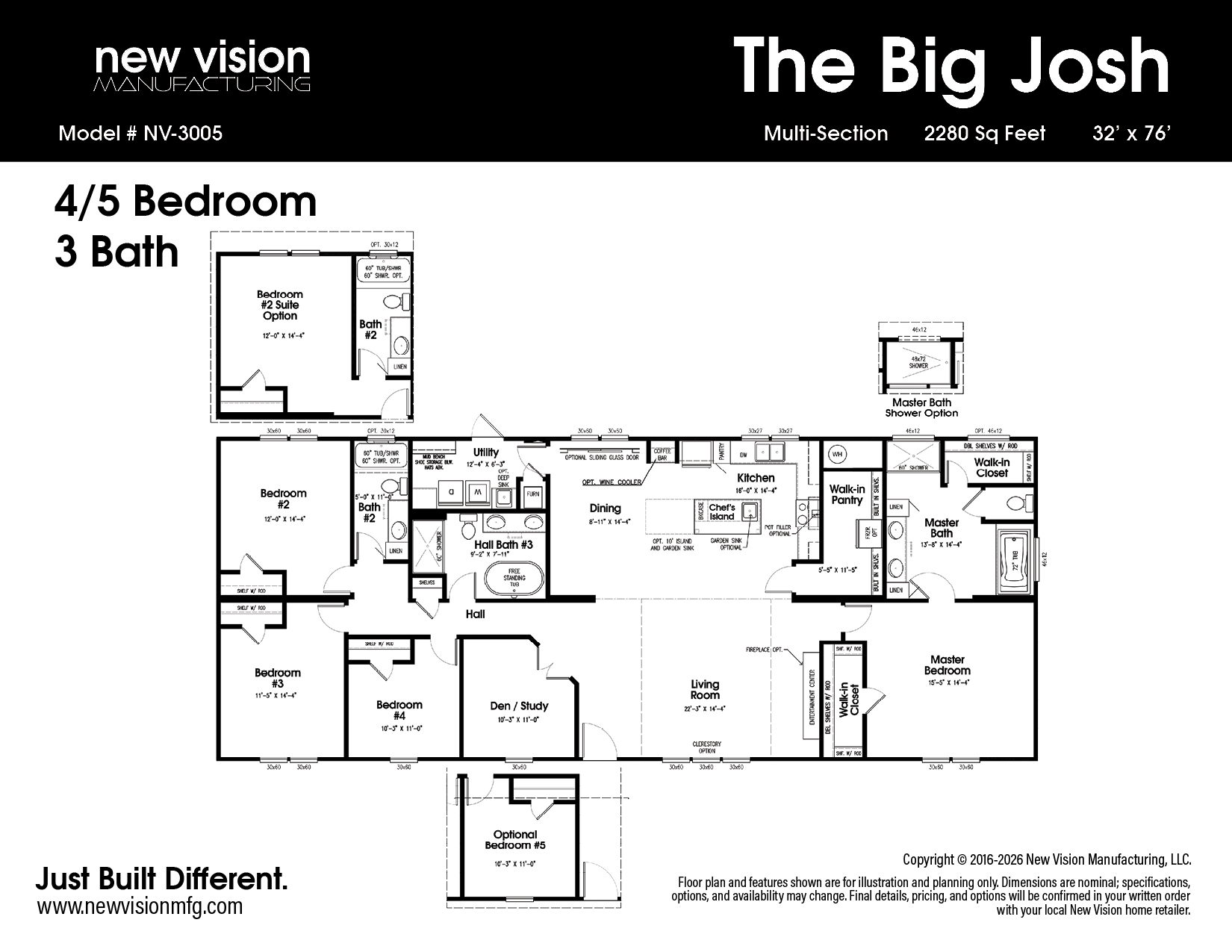 The Big Josh by New Vision Floorplan of Big Josh by New Vision